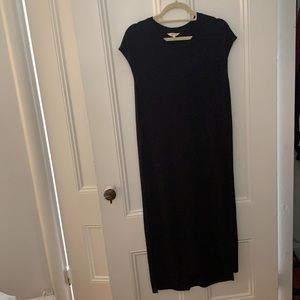 Madewell midi length black dress